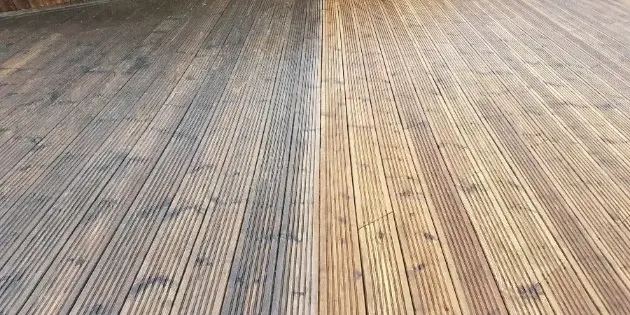 Deck Cleaning completed by Noble Exterior Cleaning
