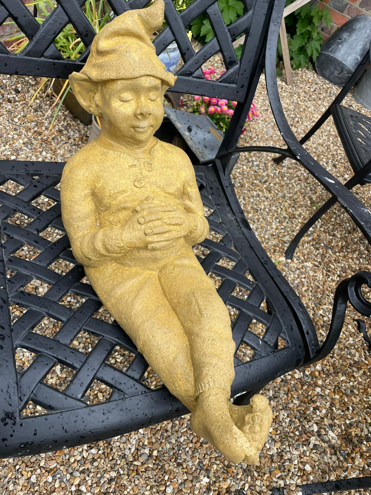 Exterior garden ornament after cleaning by Noble