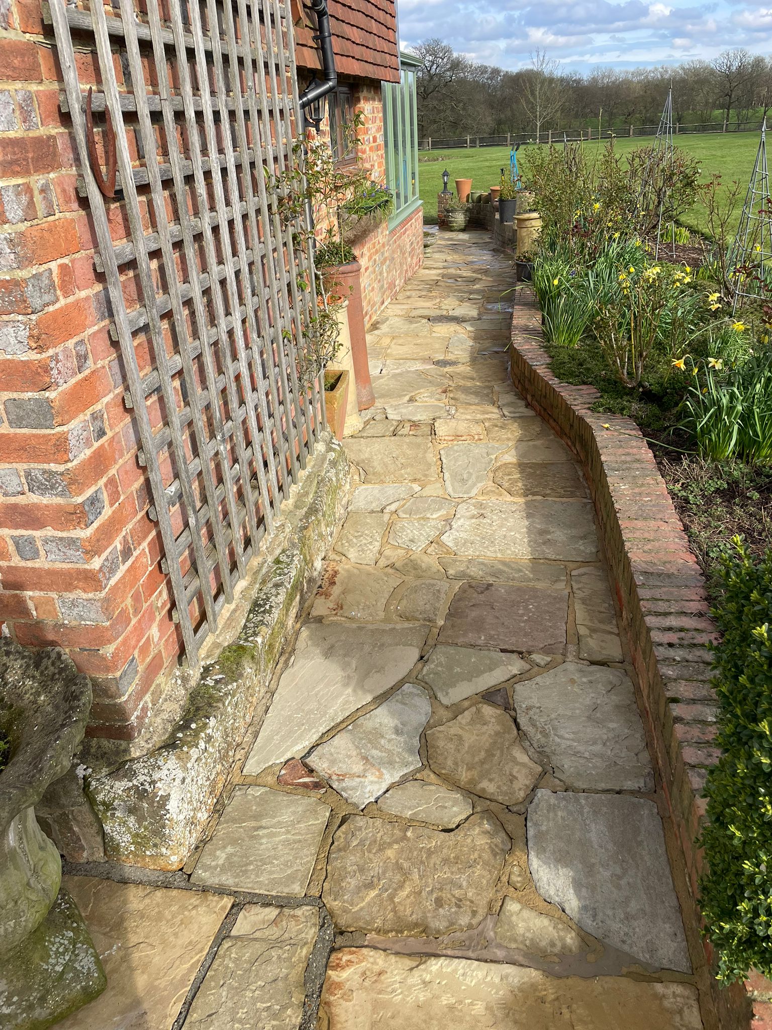 Patio Cleaning completed by Noble Exterior Cleaning