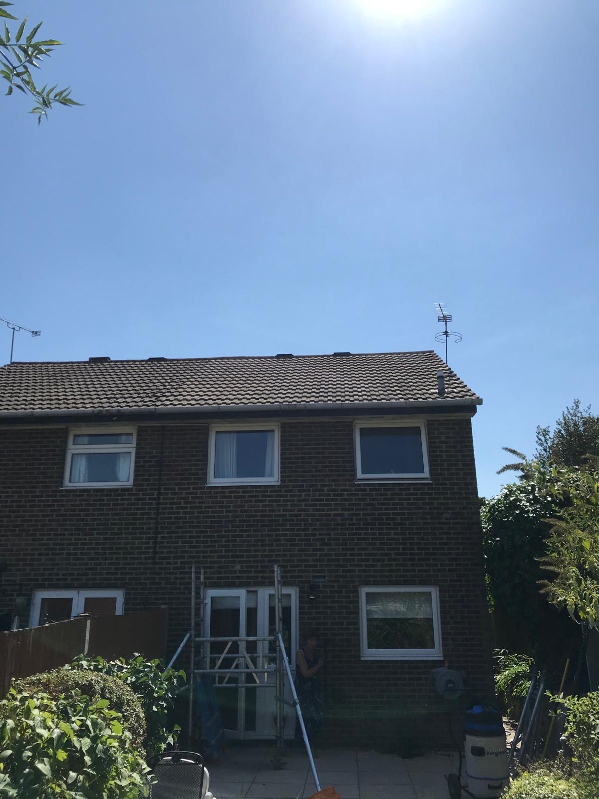Roof Cleaning completed by Noble Exterior Cleaning